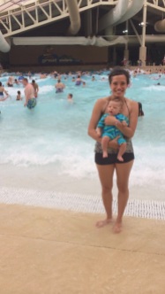 Me & mom at the wave pool