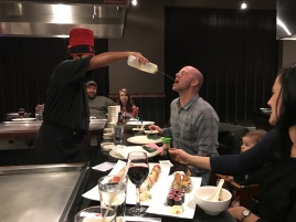 Geoff catching some Sake