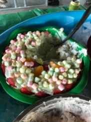 It's easy to like salad when it's covered in marshmallows!