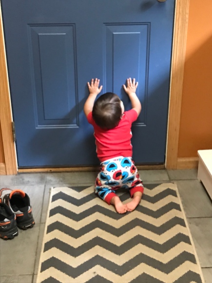 G did not love when Dad would leave the house.