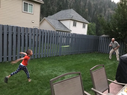 Frisbee with Grandpa