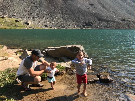 We found the lake, 12,000 feet above sea level!