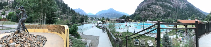 Panoramic view of Ouray Hot Springs