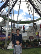I went on my first ride this summer - a ferris wheel!