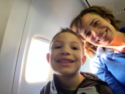 Me and mom on the plane