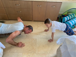 Push-ups in the morning